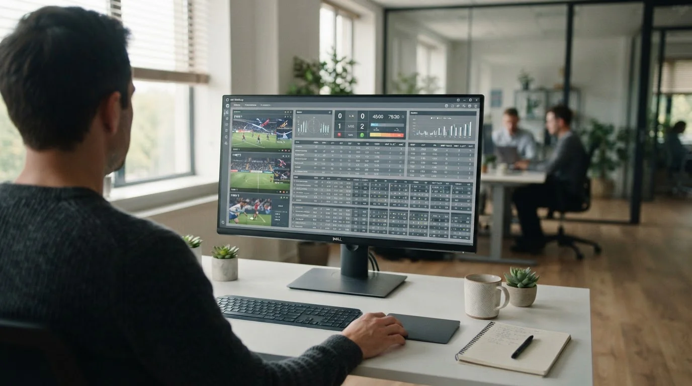 Plataforma profesional de software de apuestas deportivas con datos en tiempo real